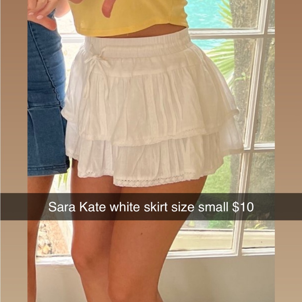 White Layered Skirt
